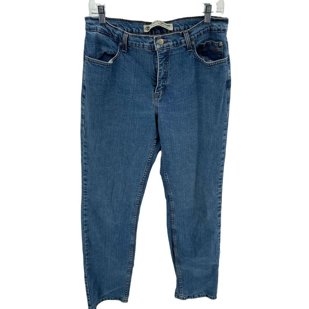 Harley-Davidson high waist straight leg jeans vintage VTG 12 long 12L